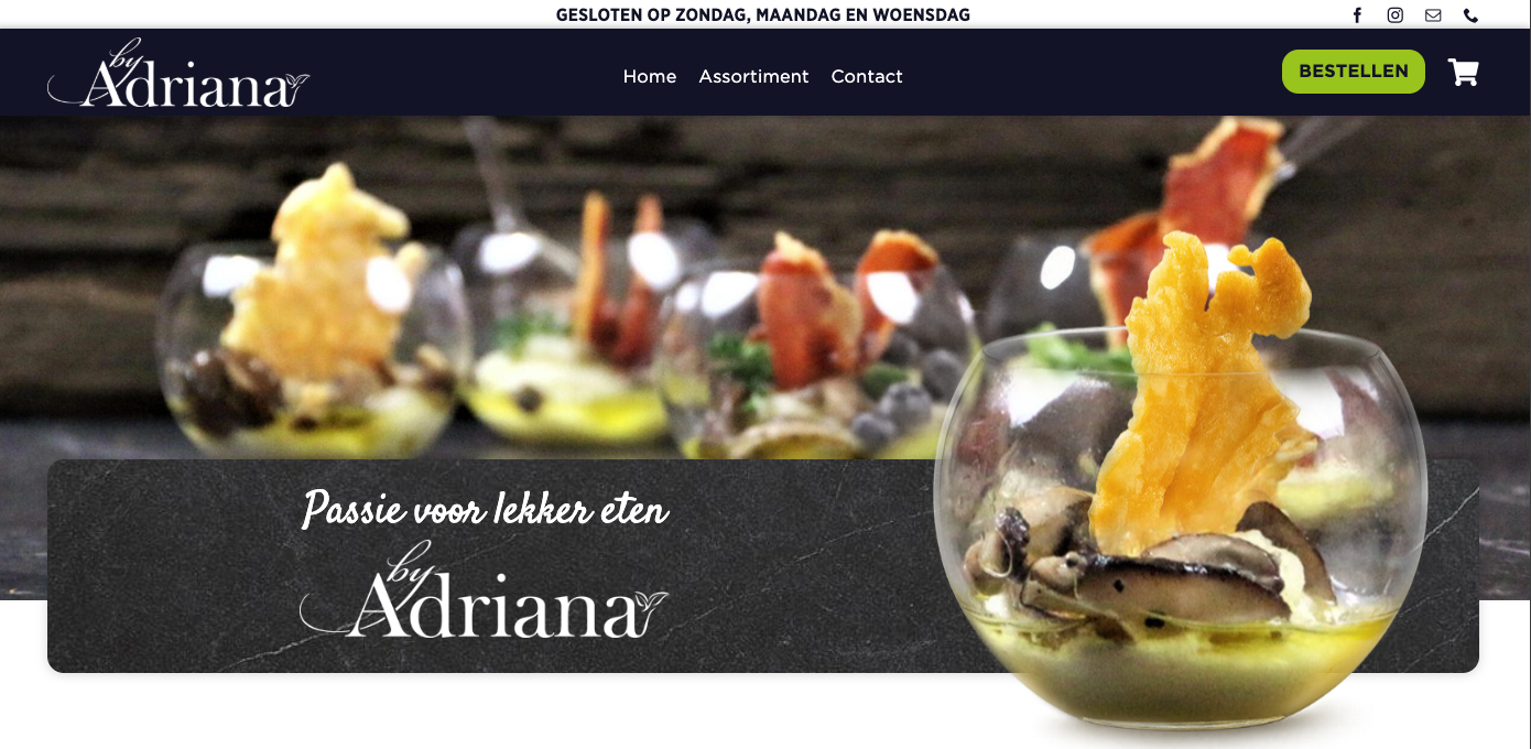 Mainstage-Websites-Homepage-By-Adriana-Screenshot Screenshot van de By Adriana website